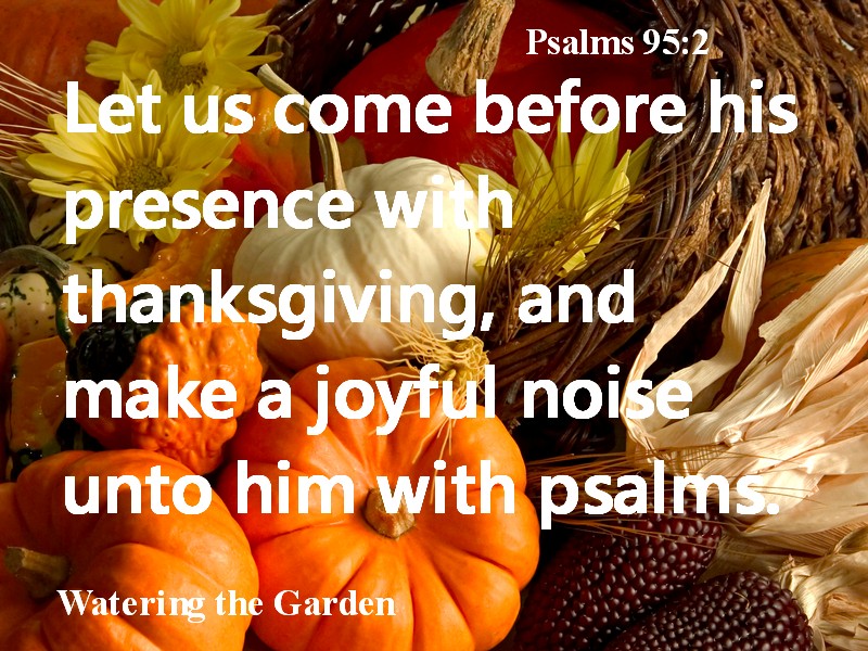 Scriptures about thanksgiving